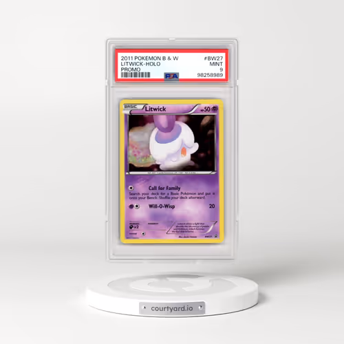 2011 Pokémon Black & White Promo #BW27 Litwick - Holo (PSA 9 MINT)