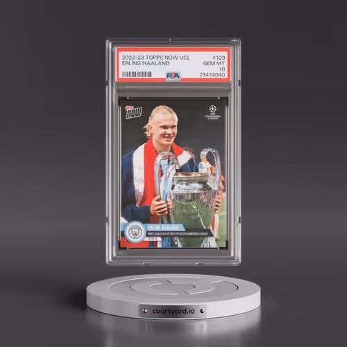 2022 Topps Now UEFA Champions League #123 Erling Haaland (PSA 10 GEM MINT)
