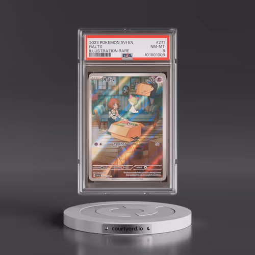 2023 Pokémon Svi EN-Scarlet & Violet #211 Ralts - Illustration Rare (PSA 8 NM-MT)