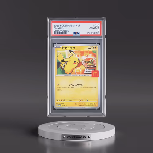 2025 Pokémon M-P Promo #020 Pikachu - McDonald's (PSA 10 GEM MINT)