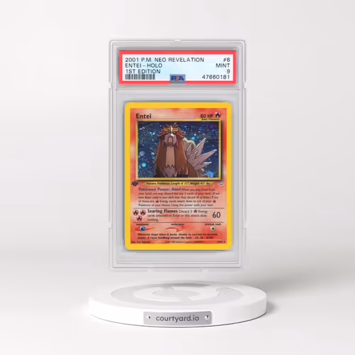 2001 Pokémon Neo Revelation #6 Entei - 1st Edition Holo (PSA 9 MINT)