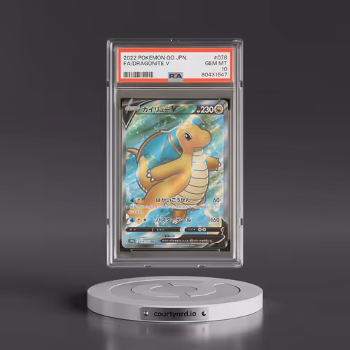 2022 Pokémon Go #078 Dragonite V - Holo Full Art (PSA 10 GEM MINT)