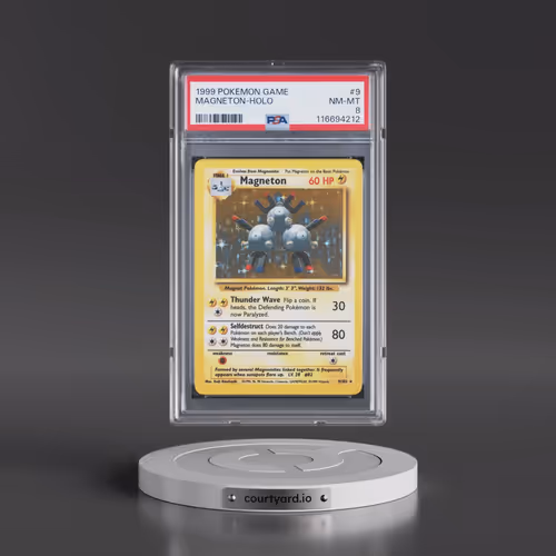 1999 Pokémon Game #9 Magneton - Holo (PSA 8 NM-MT)