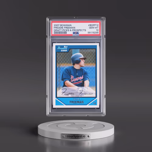 2007 Bowman Draft Picks & Prospects #BDPP12 Freddie Freeman (PSA 10 GEM MINT)