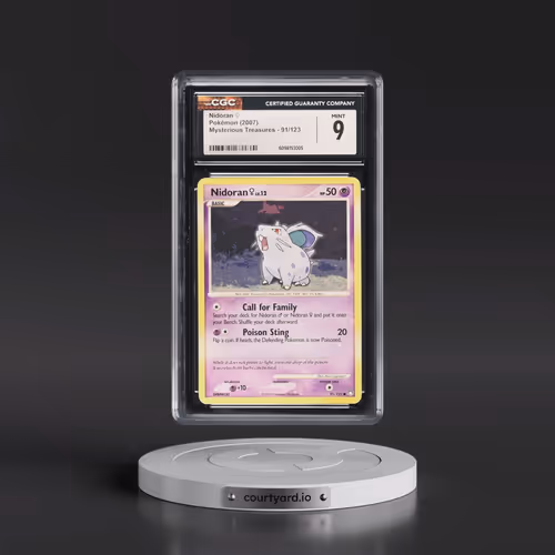 2007 Mysterious Treasures #91/123 Nidoran â?? (CGC 9 MINT)