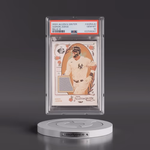 2024 Topps Allen & Ginter Allen & Ginter Relics B #AGRAJU Aaron Judge (PSA 10 GEM MINT)