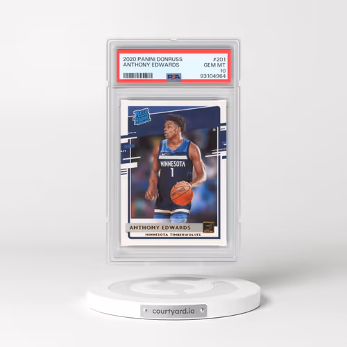 2020 Panini Donruss #201 Anthony Edwards (PSA 10 GEM MINT)