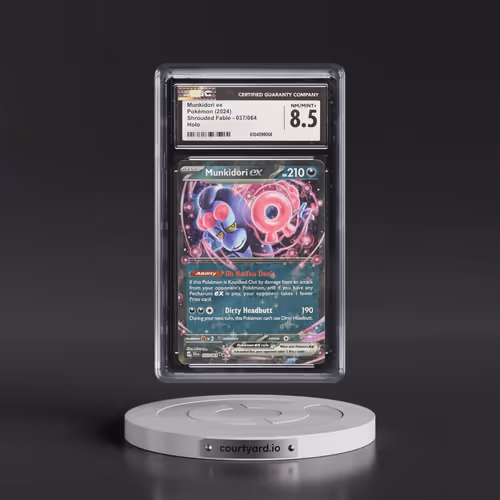 2024 Pokémon Sfa EN-Shrouded Fable #037 Munkidori EX - Holo (CGC 8.5 NM-MT+)