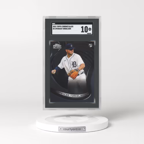2022 Topps Chrome Black #3 Spencer Torkelson (SGC 10 GEM MINT)