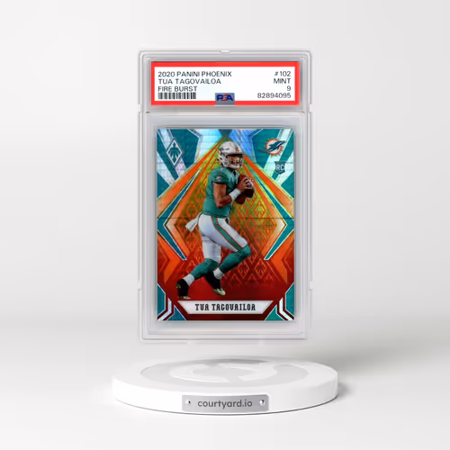 2020 Panini Phoenix #102 Tua Tagovailoa - Fire Burst (PSA 9 MINT)
