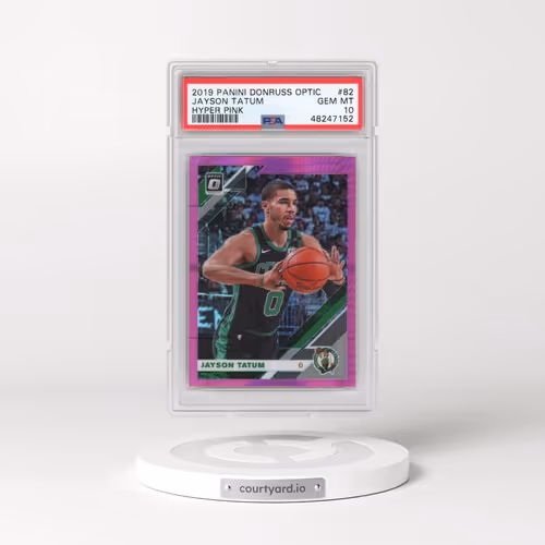 2019 Panini Donruss Optic #82 Jayson Tatum - Hyper Pink (PSA 10 GEM MINT)