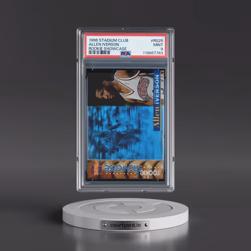 1996 Stadium Club Rookie Showcase #RS25 Allen Iverson (PSA 9 MINT)