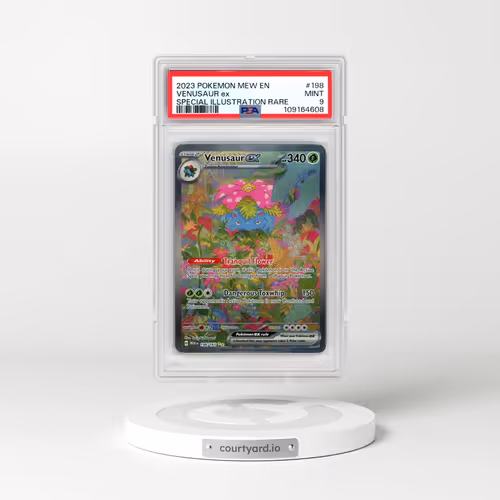 2023 Pokémon Mew EN-151 #198 Venusaur EX - Holo Special Illustration Rare (PSA 9 MINT)