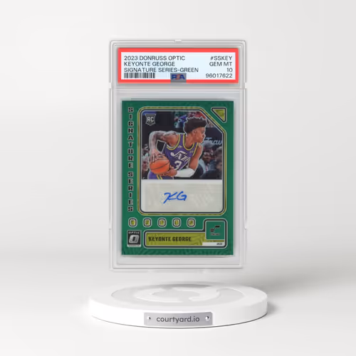 2023 Panini Donruss Optic Signature Series #SSKEY Keyonte George - Green (PSA 10 GEM MINT)