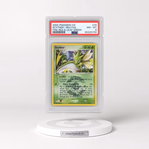2004 Pokémon EX Fire Red & Leaf Green #29 Scyther - Reverse Foil (PSA 8 NM-MT)