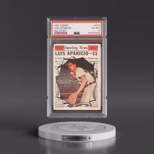 1961 Topps #574 Luis Aparicio - All Star (PSA 6 EX-MT)
