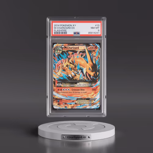 2014 Pokémon XY Flashfire #13 M Charizard EX - Holo (PSA 8 NM-MT)