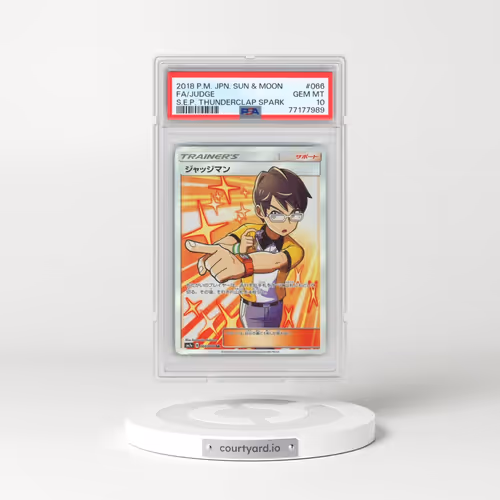 2018 Pokémon Sun & Moon Strength Expansion Pack Thunderclap Spark #066 Judge - Full Art (PSA 10 GEM MINT)