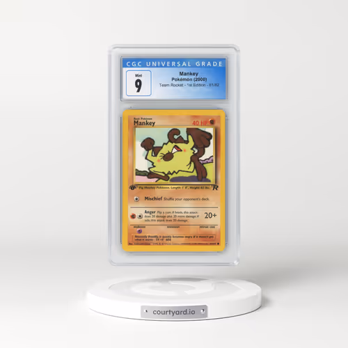 2000 Team Rocket #61/82 Mankey - 1st Edition 1st Edition (CGC 9 MINT)