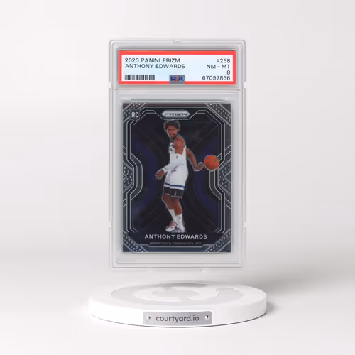 2020 Panini Prizm #258 Anthony Edwards (PSA 8 NM-MT)