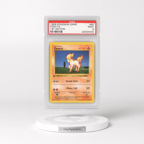 1999 Base Set #60 Ponyta - 1st Edition Shadowless (PSA 9 MINT)