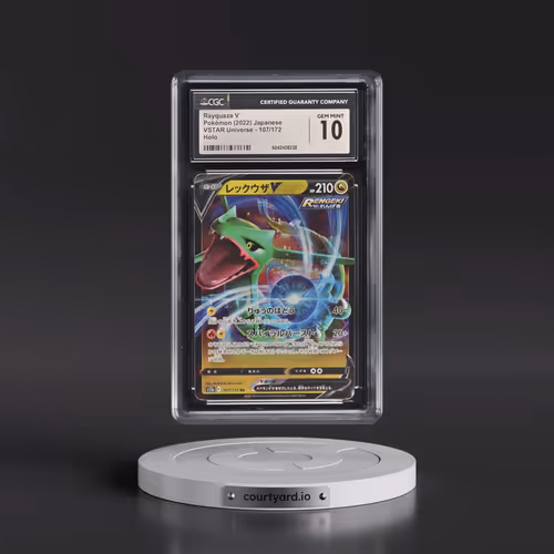 2022 VSTAR Universe #107/172 Rayquaza V - Holo (CGC 10 GEM MINT)