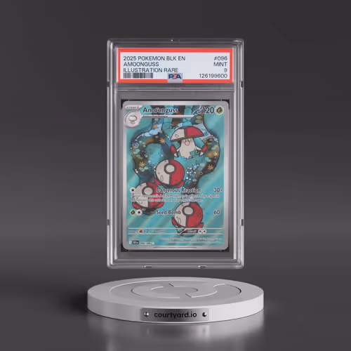 2025 Pokémon Blk EN-Black Bolt #096 Amoonguss - Illustration Rare (PSA 9 MINT)