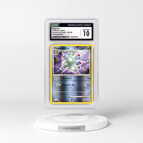 2007 Diamond & Pearl #54/130 Magneton - Reverse Holo (CGC 10 GEM MINT)