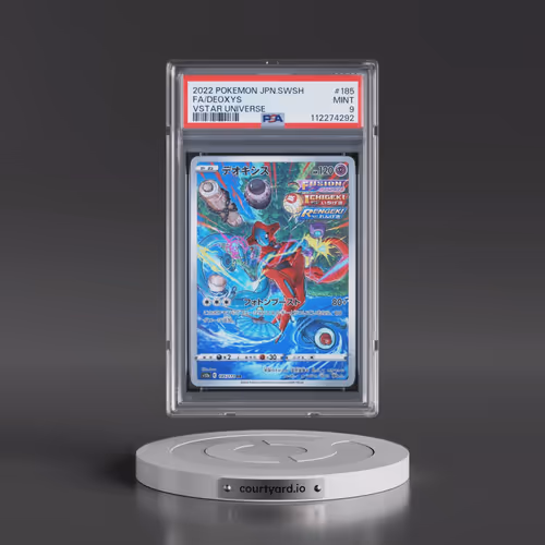 2022 Pokémon Sword & Shield Vstar Universe #185 Deoxys - Full Art (PSA 9 MINT)