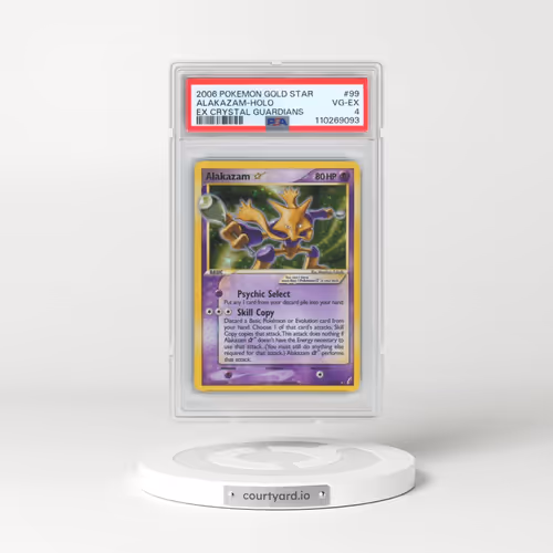 2006 Pokémon EX Crystal Guardians #99 Alakazam - Holo Gold Star (PSA 4 VG-EX)
