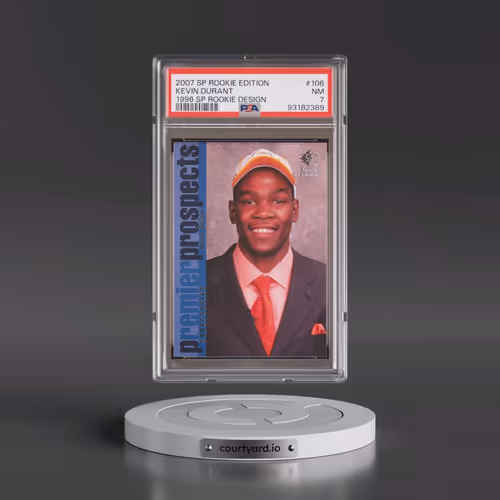 2007 SP Rookie Edition #106 Kevin Durant - 1996 SP Rookie Design (PSA 7 NM)