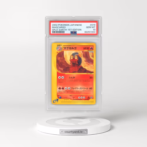 2002 Pokémon Split Earth #019 Magcargo - 1st Edition (PSA 10 GEM MINT)