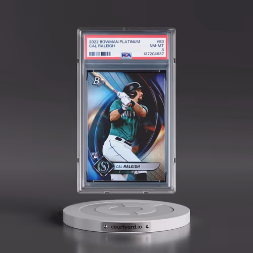 2022 Bowman Platinum #83 Cal Raleigh (PSA 8 NM-MT)