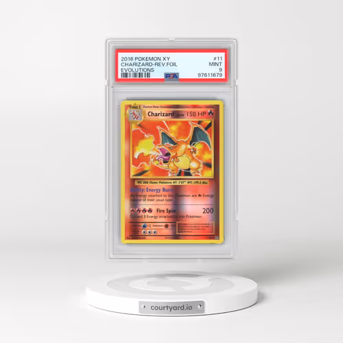2016 Pokémon XY Evolutions #11 Charizard - Reverse Foil (PSA 9 MINT)