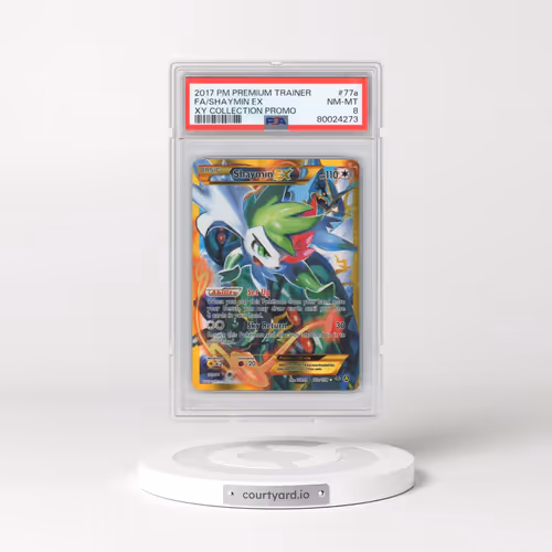 2017 Pokémon Premium Trainer XY Collection Promo #77a Shaymin EX - Holo Full Art (PSA 8 NM-MT)