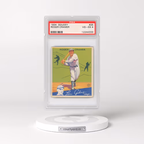 1934 Goudey #25 Roger Cramer (PSA 4 VG-EX)