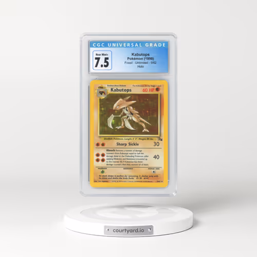 1999 Fossil #9 Kabutops - Holo (CGC 7.5 NM+)