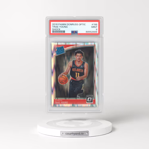2018 Panini Donruss Optic #198 Trae Young - Shock (PSA 9 MINT)