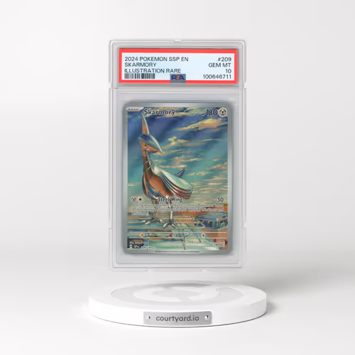 2024 Pokémon Ssp EN-Surging Sparks #209 Skarmory - Illustration Rare (PSA 10 GEM MINT)