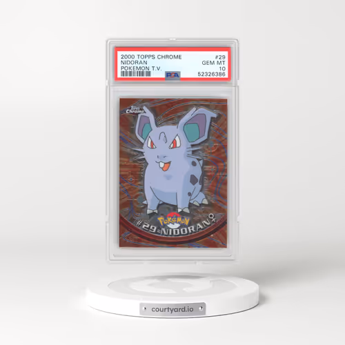 2000 Topps Chrome Pokémon T.V. #29 Nidoran (PSA 10 GEM MINT)