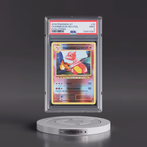 2016 Pokémon XY Evolutions #10 Charmeleon - Reverse Foil (PSA 9 MINT)