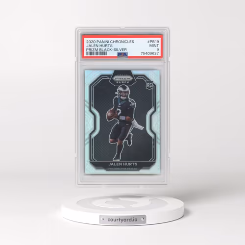 2020 Panini Chronicles Prizm Black #PB19 Jalen Hurts - Silver (PSA 9 MINT)
