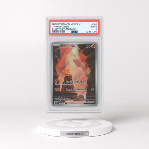 2023 Pokémon Mew EN-151 #168 Charmander - Illustration Rare (PSA 9 MINT)