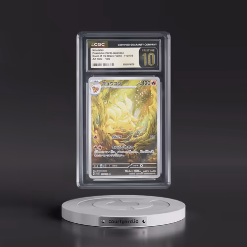 2023 Ruler of the Black Flame #110/108 Ninetales - Art Rare Holo (CGC 10 PRISTINE)
