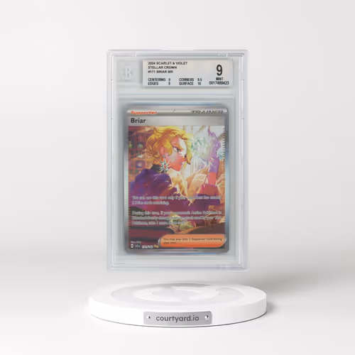 2024 Pokémon Scarlet and Violet Stellar Crown #171 Briar SIR (BGS 9 MINT)