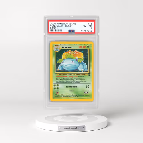 2000 Pokémon Game Base II #18 Venusaur - Holo (PSA 8 NM-MT)