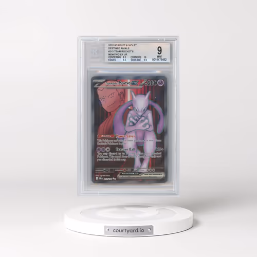 2025 Pokémon Dri EN-Destined Rivals #213 Team Rocket's Mewtwo EX - Holo Ultra Rare (BGS 9 MINT)