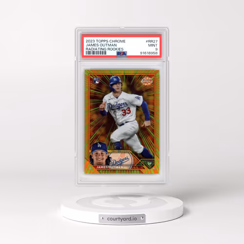 2023 Topps Chrome Radiating Rookies #RR27 James Outman - Update (PSA 9 MINT)