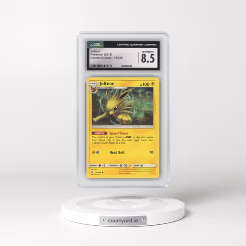 2019 Cosmic Eclipse #70/236 Jolteon (CGC 8.5 NM-MT+)