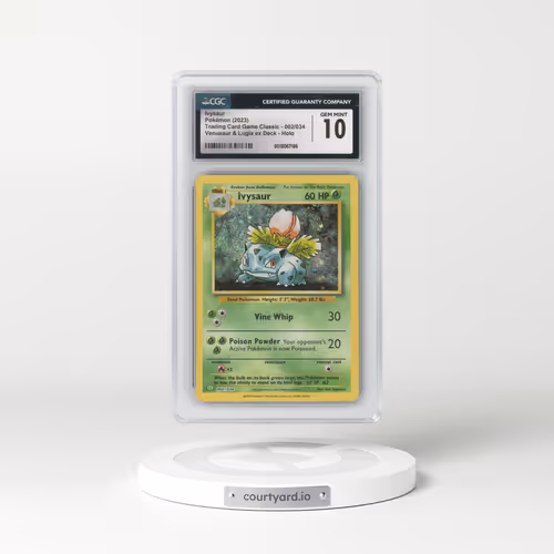 2023 Trading Card Game Classic - CLV, CLC, CLB #002/034 Ivysaur - Holo Venusaur & Lugia ex Deck - CLV (CGC 10 GEM MINT)